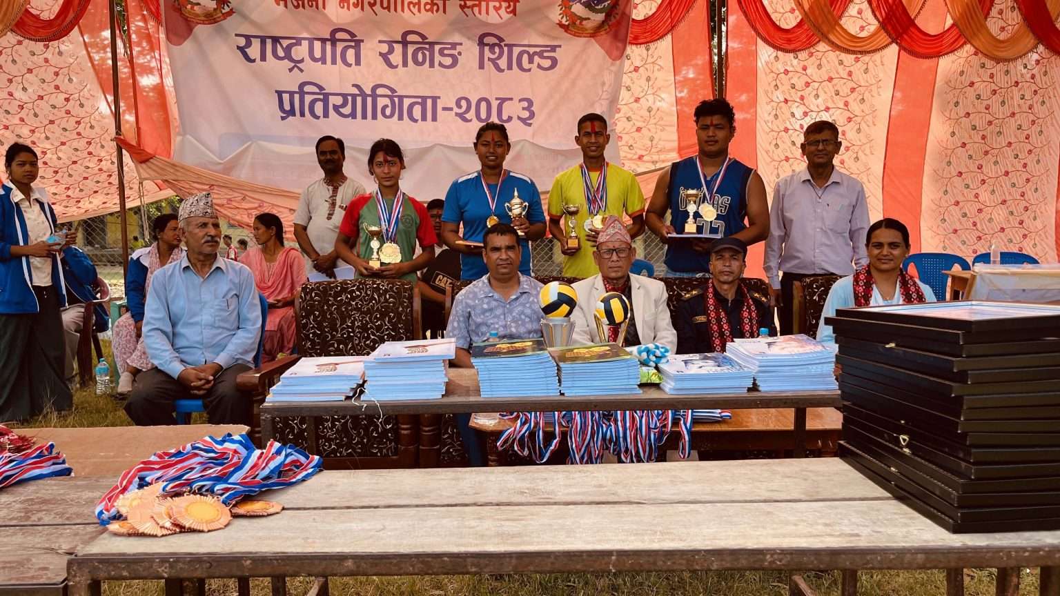 भजनीमा नगरस्तरीय राष्ट्रपति रनिङ शिल्ड प्रतियोगिता सम्पन्न